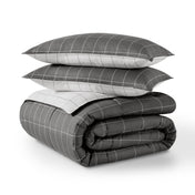 A down alternative comforter folded neatly
