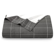 Printed microfiber flat sheet folded