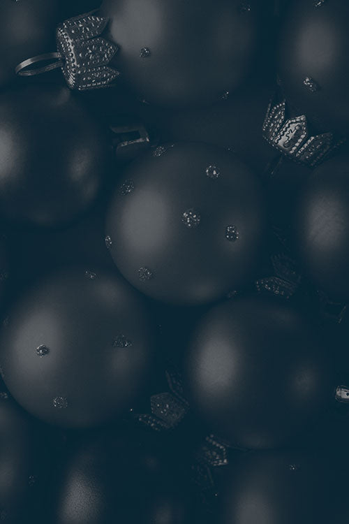 Holiday balls together for a background image