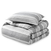 Microfiber Duvet Cover & Sham Set - Heather