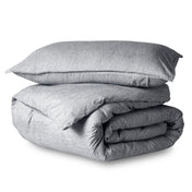 Microfiber Duvet Cover & Sham Set - Heather