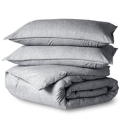 Microfiber Duvet Cover & Sham Set - Heather