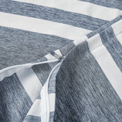 Close-up of a zipper on a duvet cover