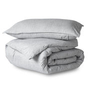 Microfiber Duvet Cover & Sham Set - Heather
