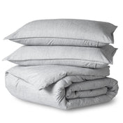 Microfiber Duvet Cover & Sham Set - Heather