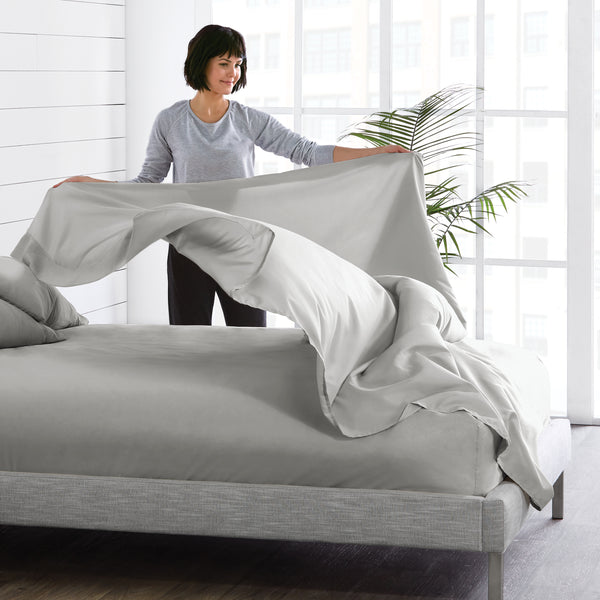 Images Extended Content Microfiber Hydrobrushed Flat Sheet2