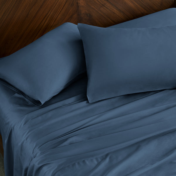 Images Extended Content Organic Cotton Percale Sheet Set
