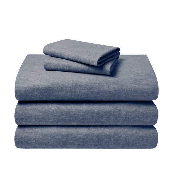 A neatly arranged set of flannel sheets