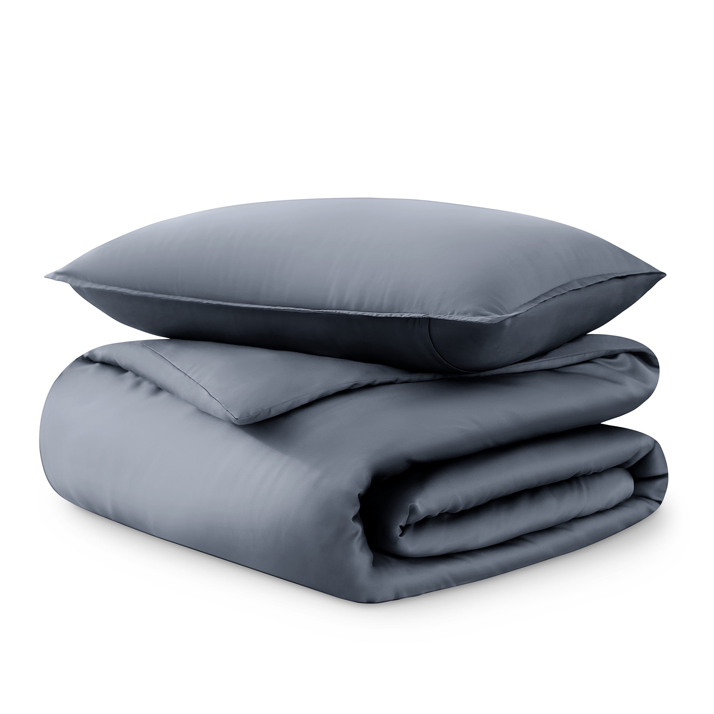 Tencel duvet cover set on a white background