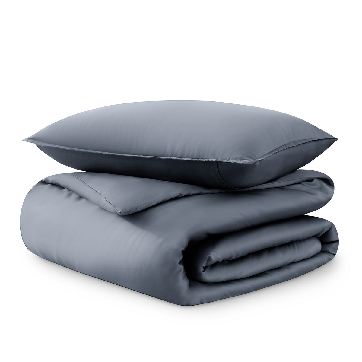 Tencel duvet cover set on a white background
