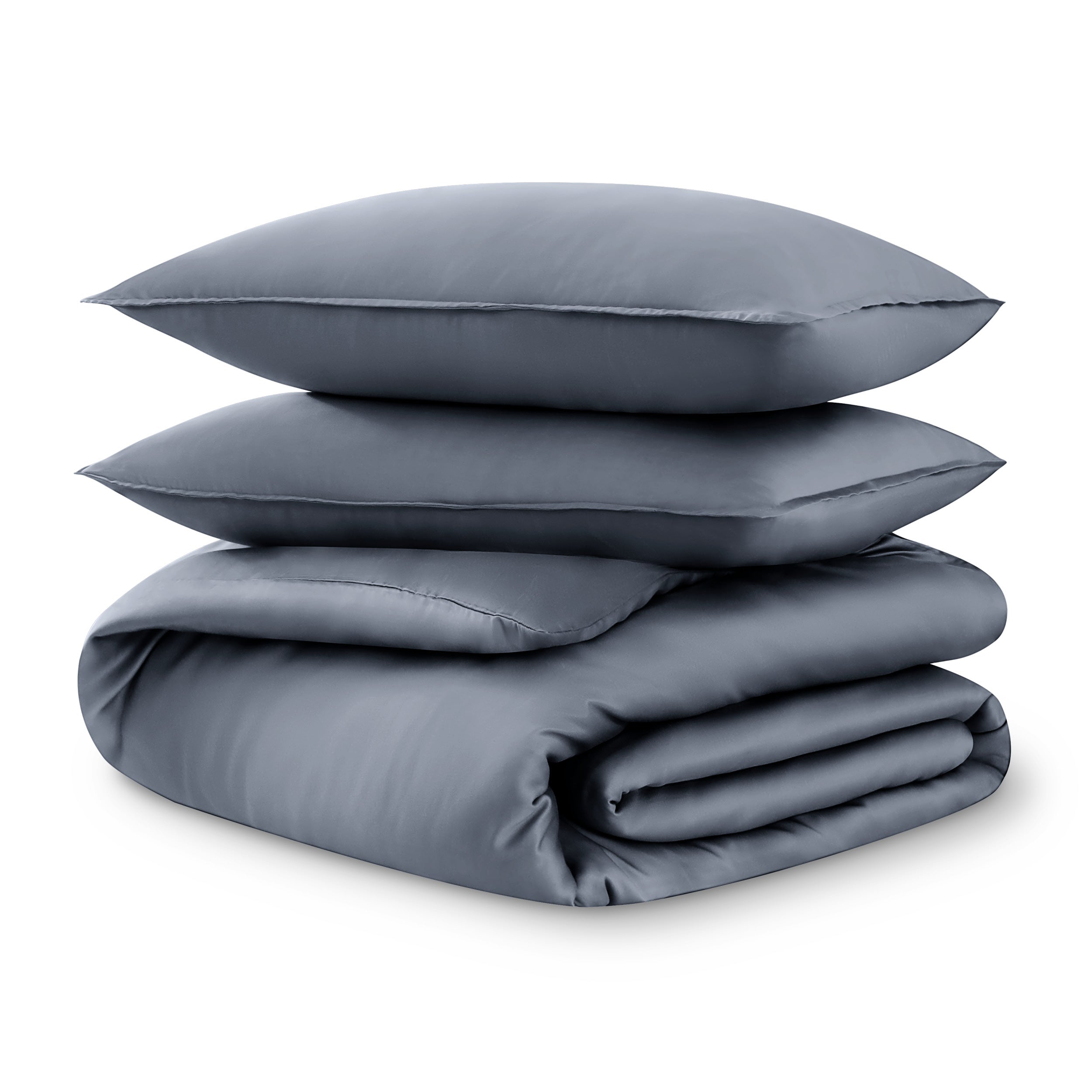 Tencel duvet cover set on a white background