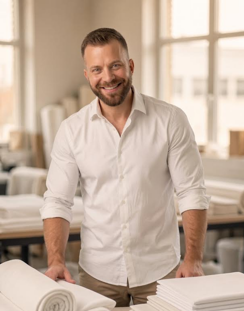 Josh with Product