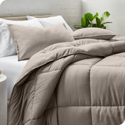 Down Alternative Box Stitch Comforter Set