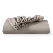 Microfiber fitted sheet folded