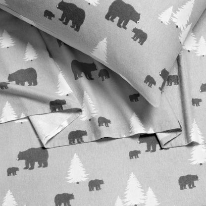 Print Flannel Sheet Set