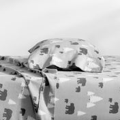 Print Flannel Sheet Set