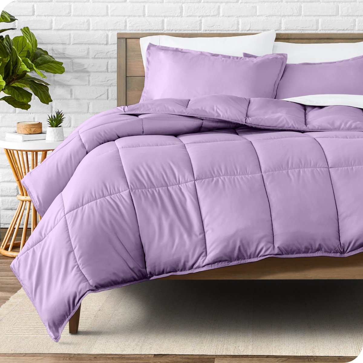 Down Alternative Box Stitch Comforter Set