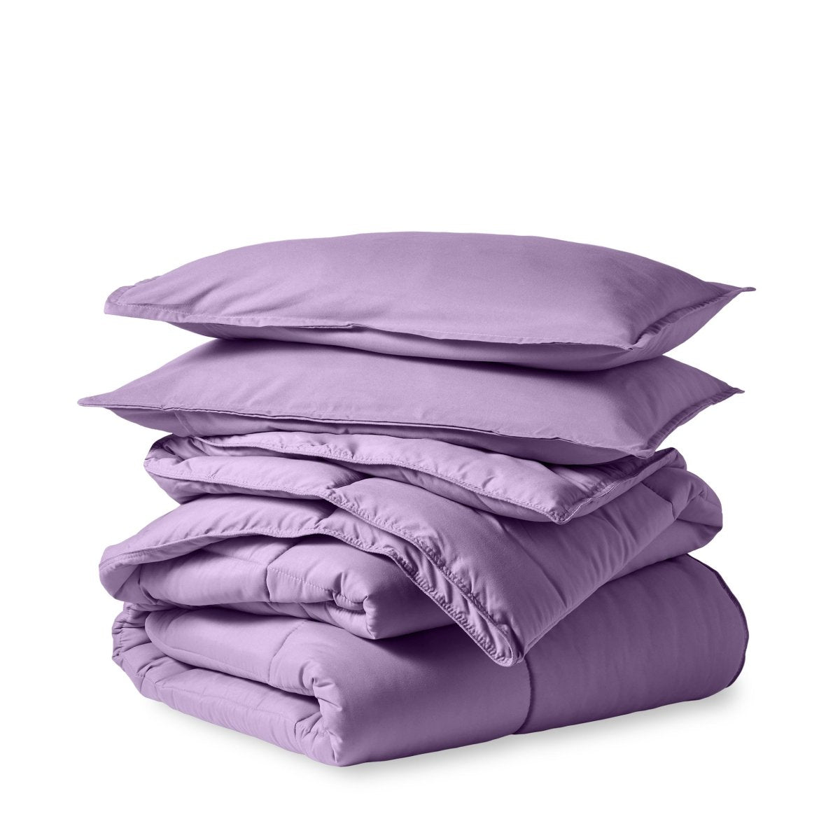 Down Alternative Box Stitch Comforter Set - Oversized Queen