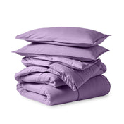 Comforter set folded and stacked