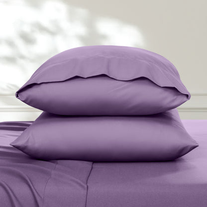 2 pillowcases on pillows
