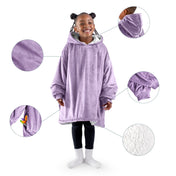 Close up of features of the wearable blanket