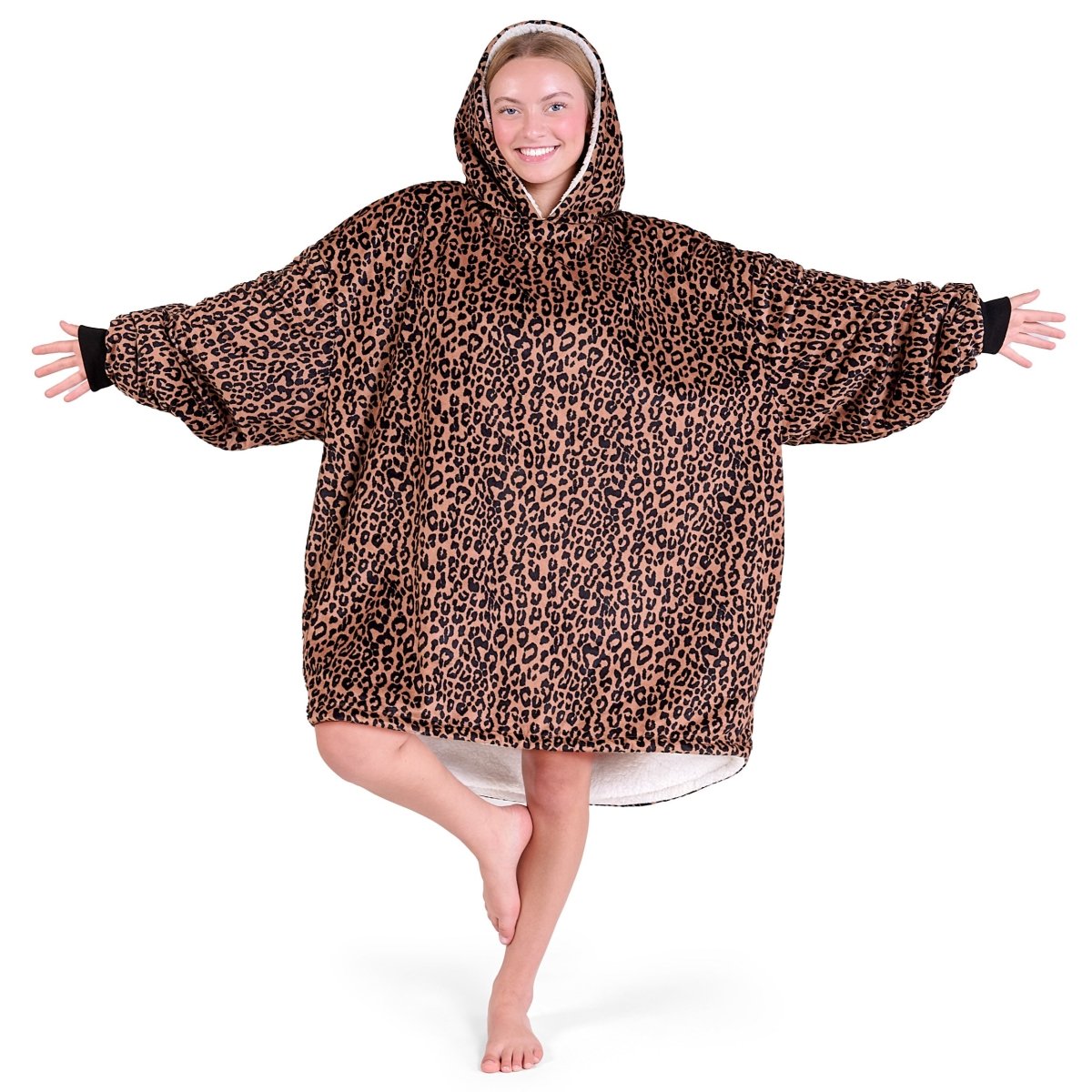 Person wearing a Bare Homey on a white background