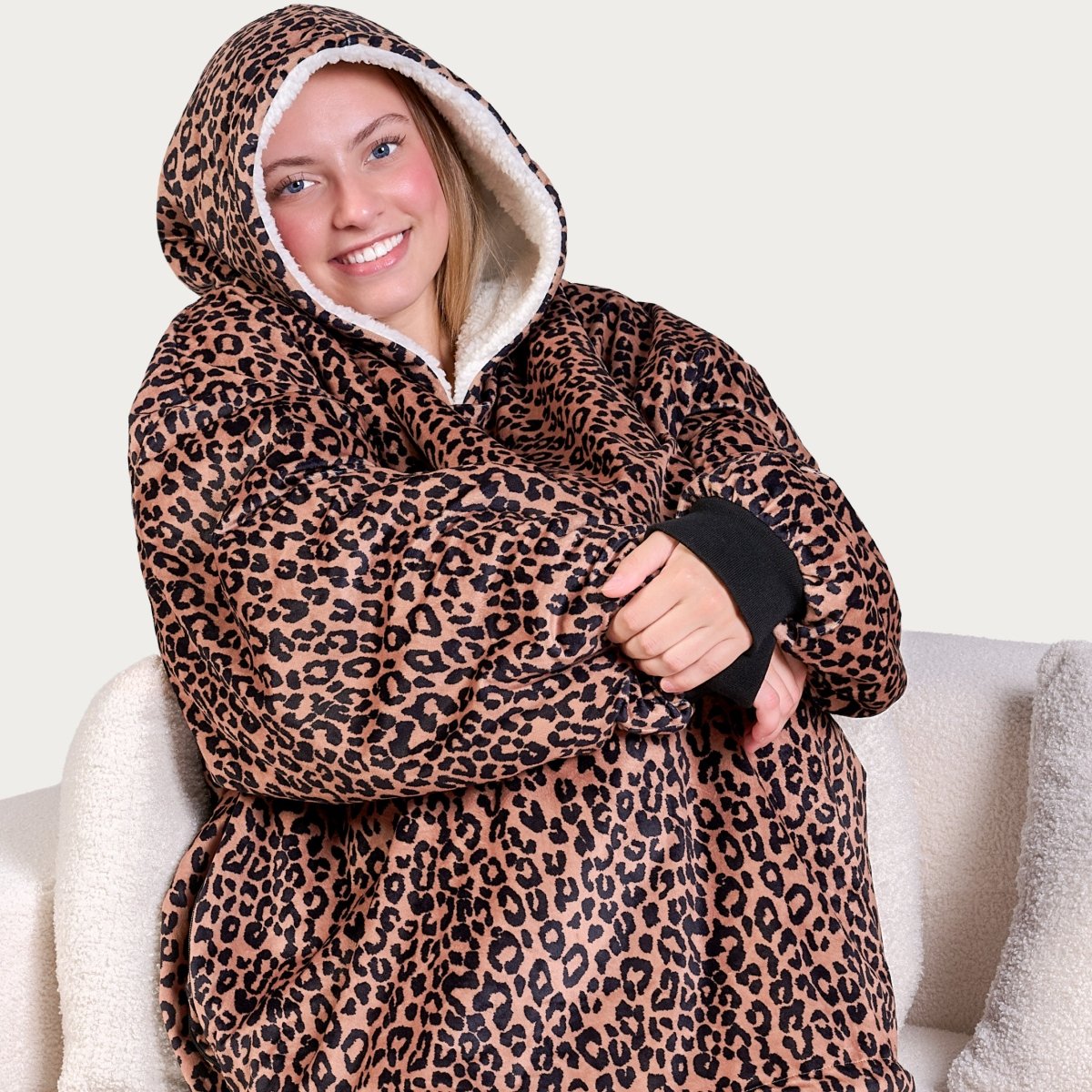 Close up of a Bare Home wearable blanket
