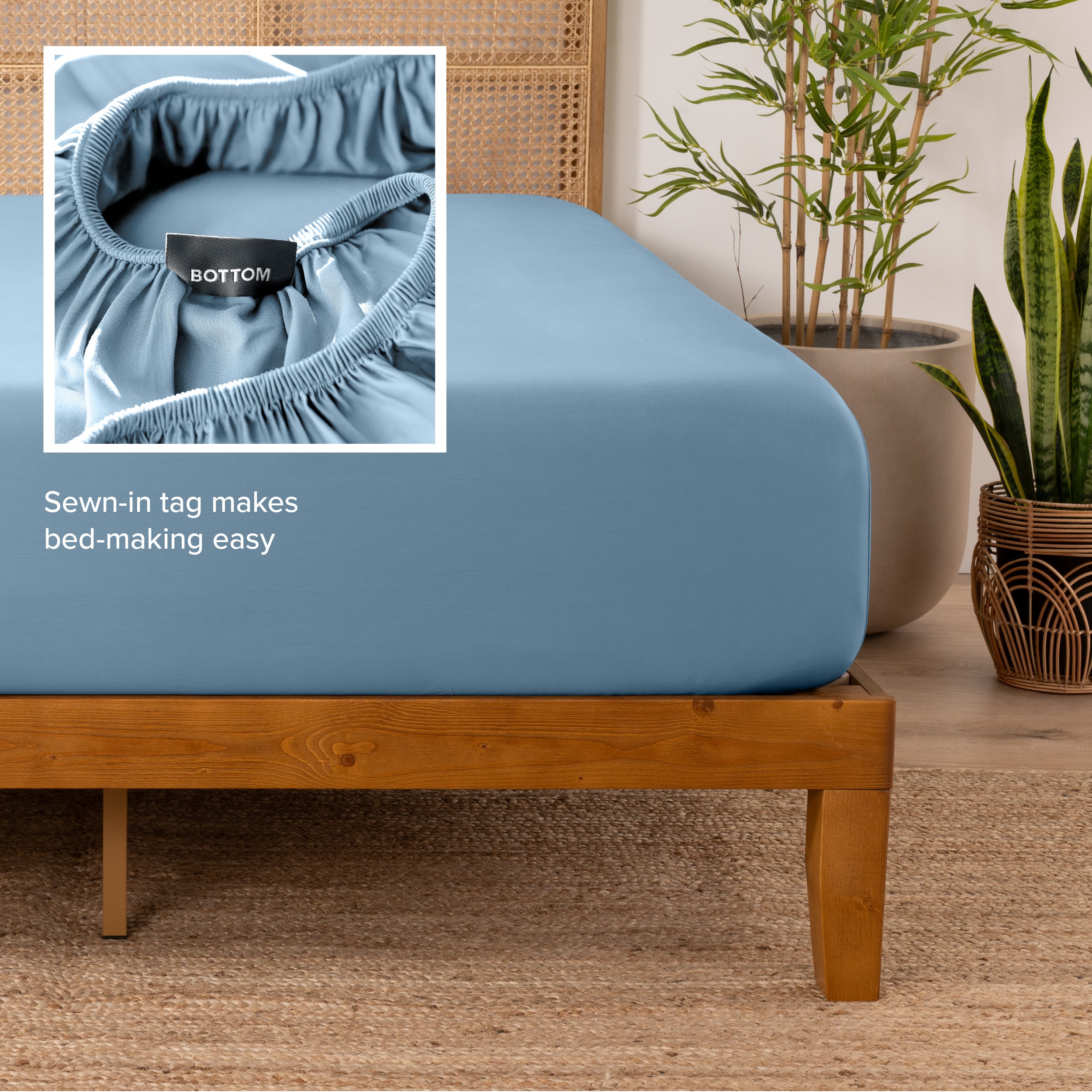 Rayon From Bamboo Fitted Sheet - Bare Home