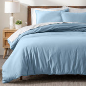 Cotton Flannel Duvet Cover & Sham Set