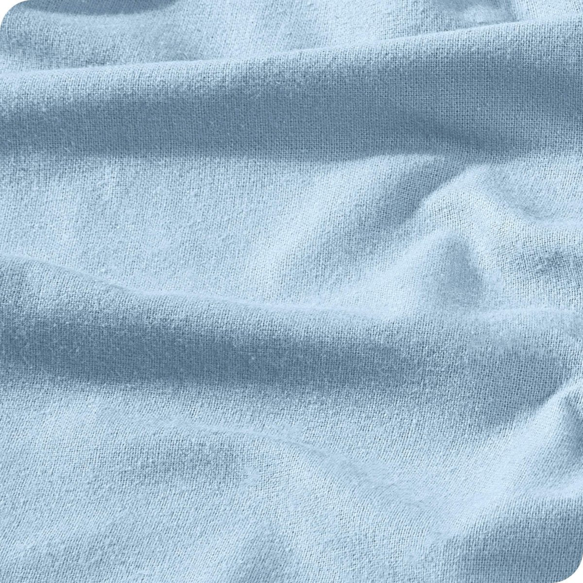 Close up of the flannel duvet cover fabric