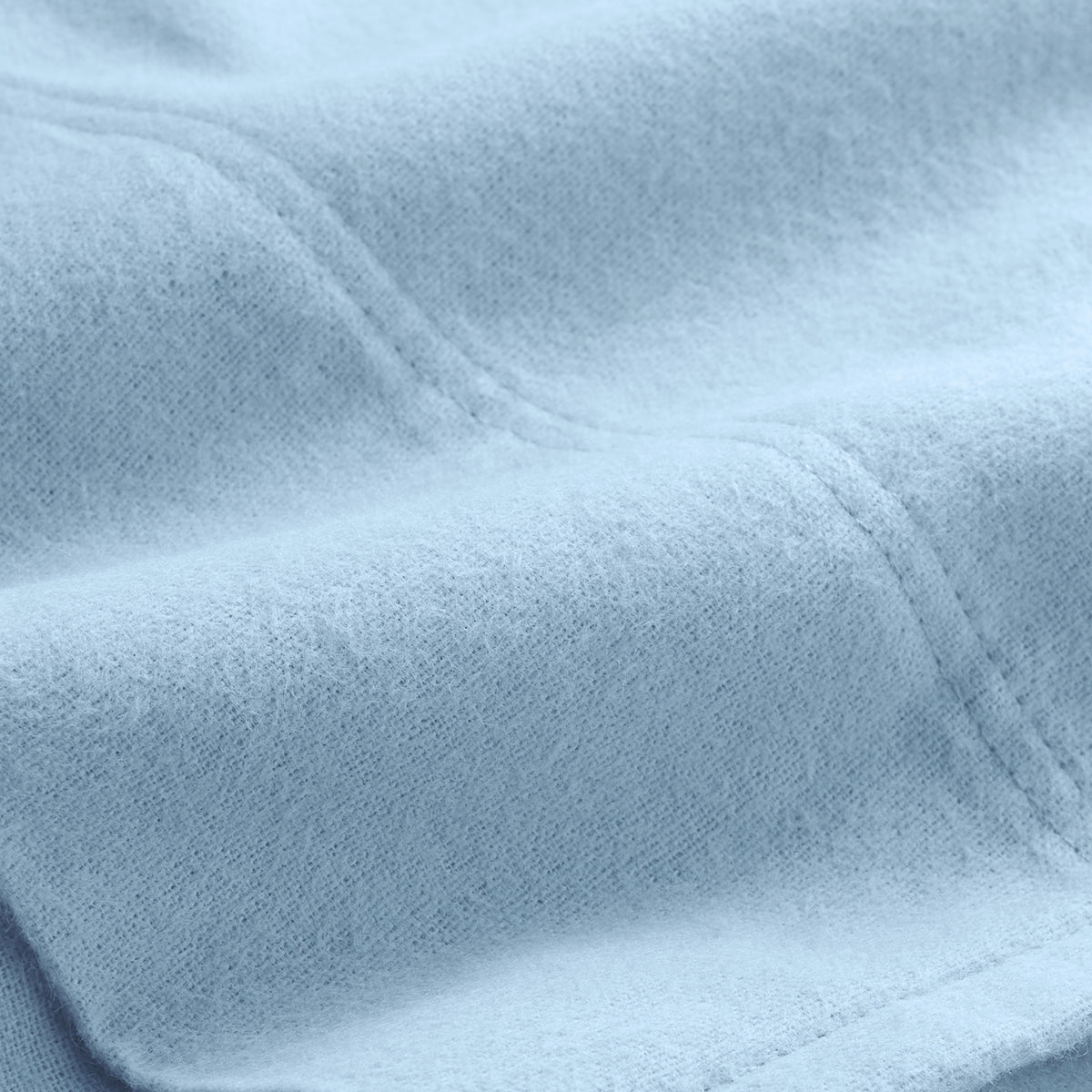 Close-up of a flannel sheet with soft texture