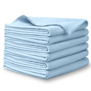 A stack of flannel receiving blankets