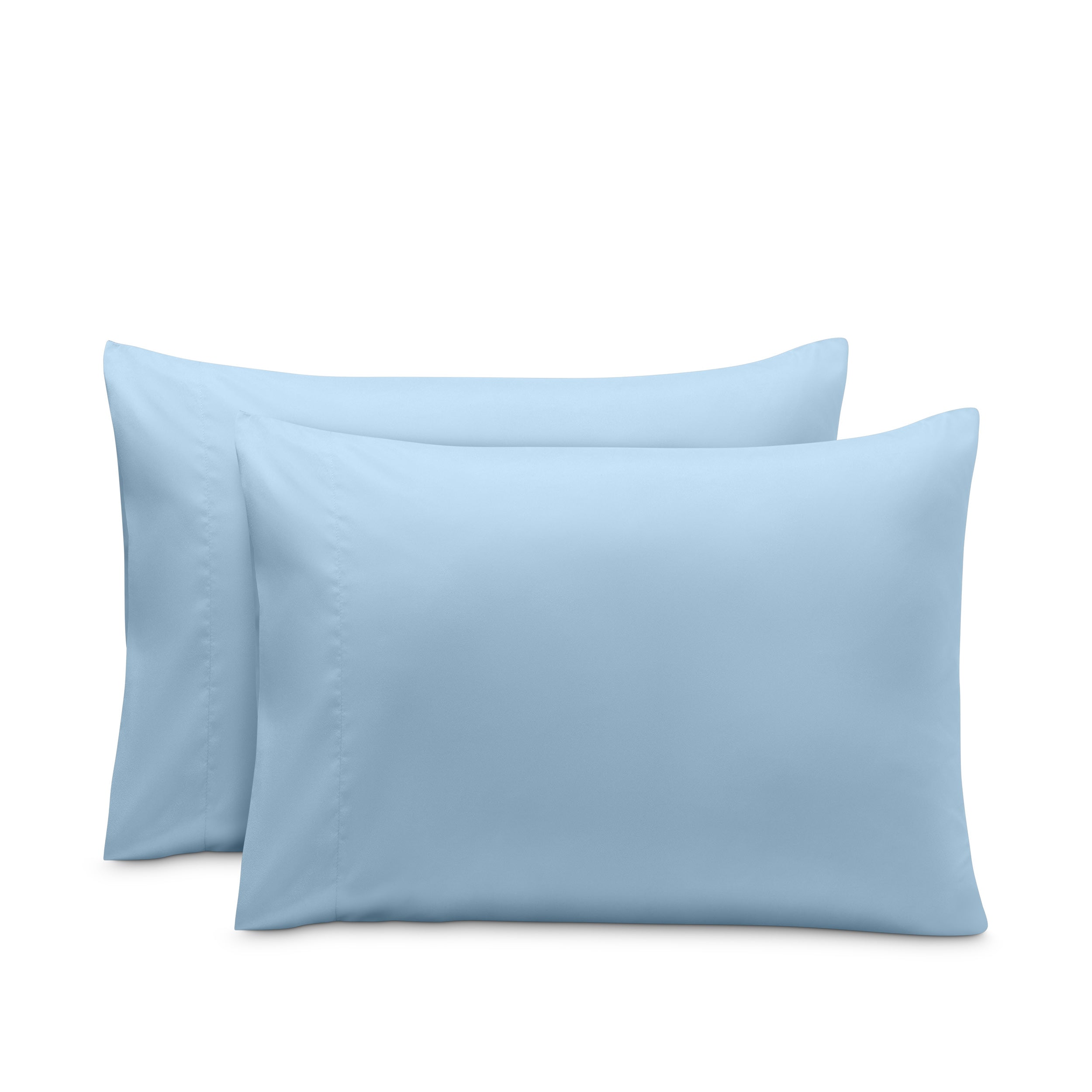 2 pillowcases on pillows