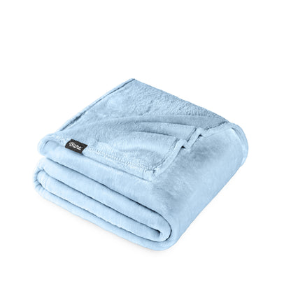 Microplush blanket folded neatly