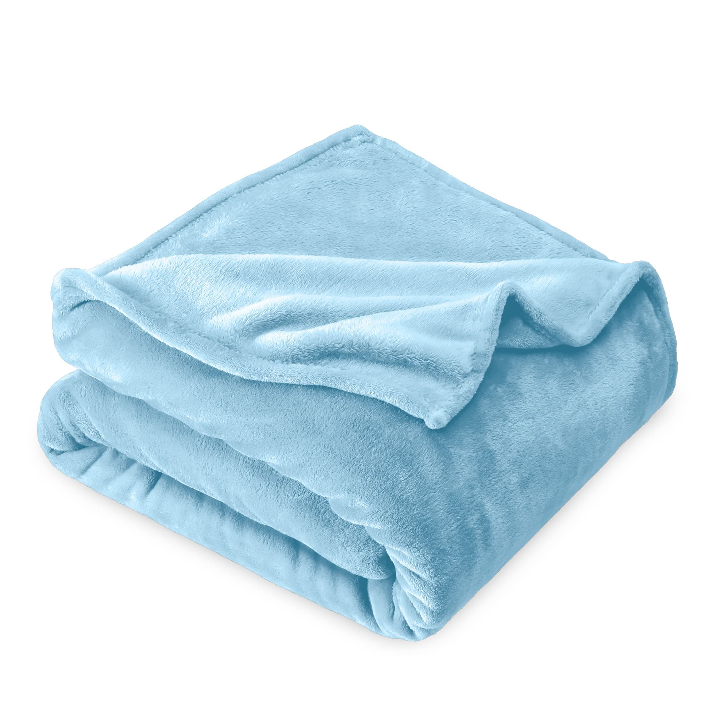 Microplush blanket folded neatly