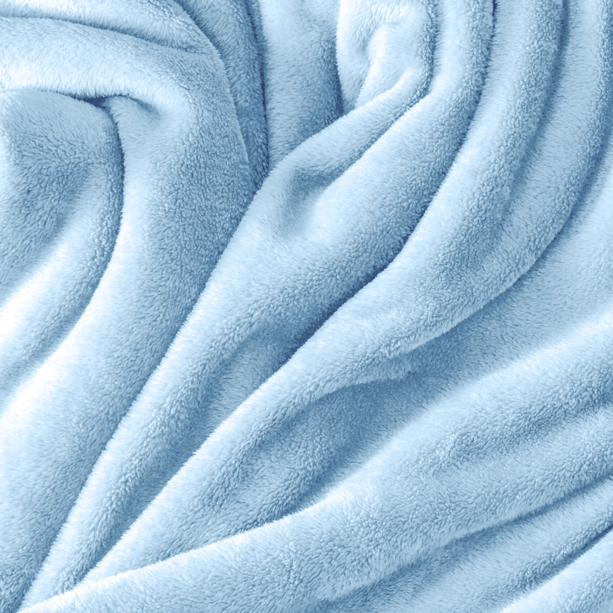 Close up of the soft textured microplush blanket