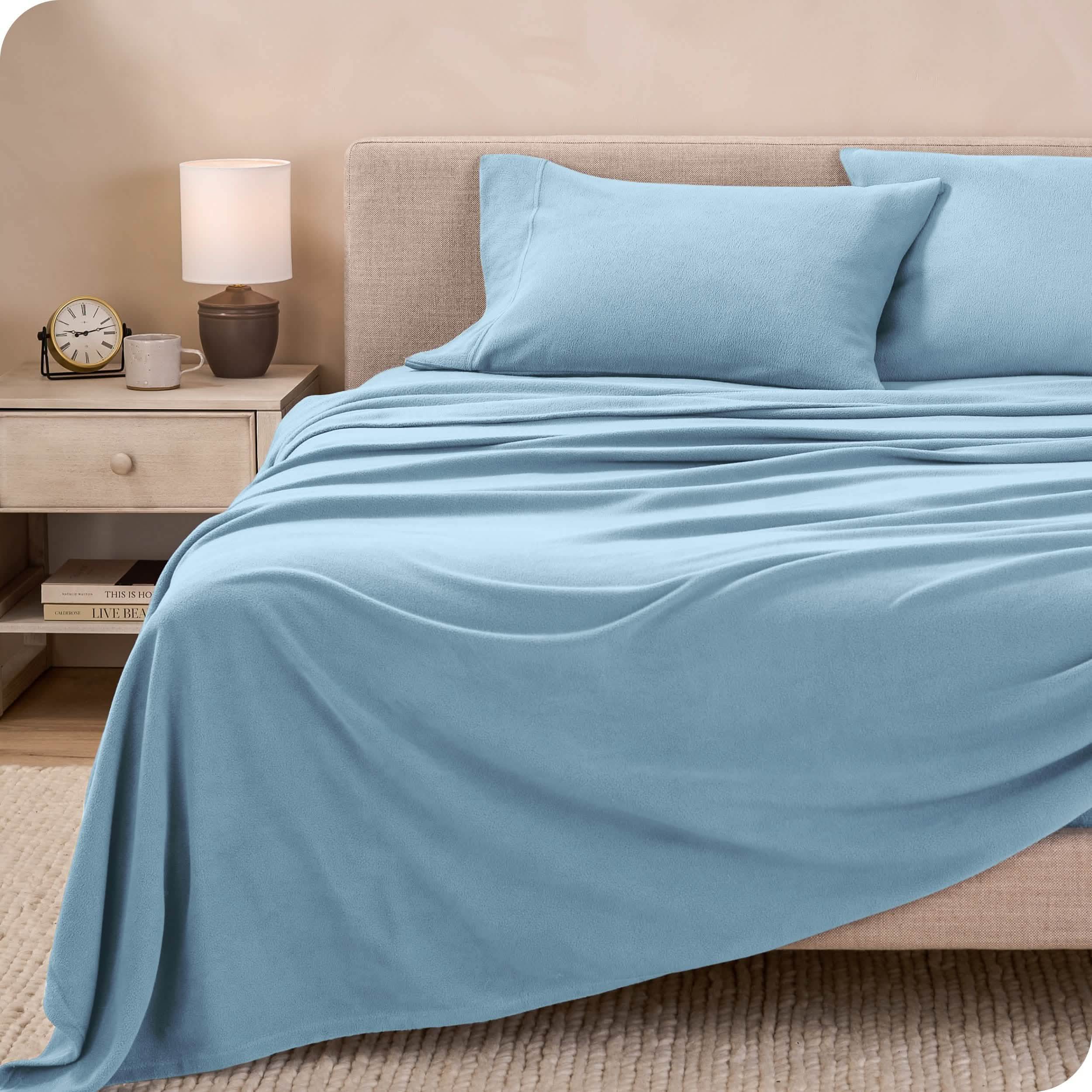 King deals Heavyweight Fleece Sheet Set