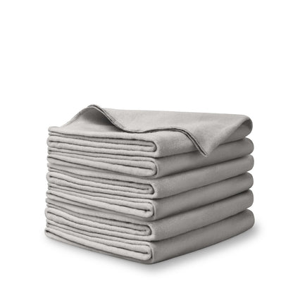 A stack of flannel receiving blankets