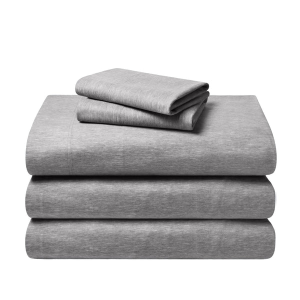 A neatly arranged set of flannel sheets