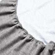 Close up of a fitted sheet