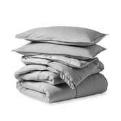 Comforter set folded and stacked