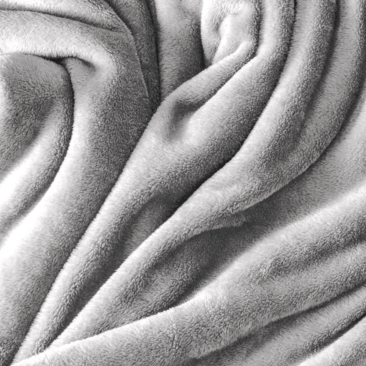 Close up of the soft textured microplush blanket