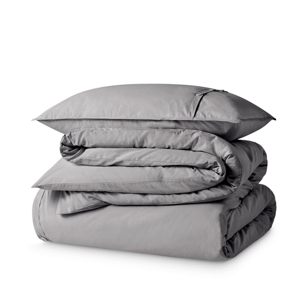 Organic Cotton Percale Duvet Cover Set