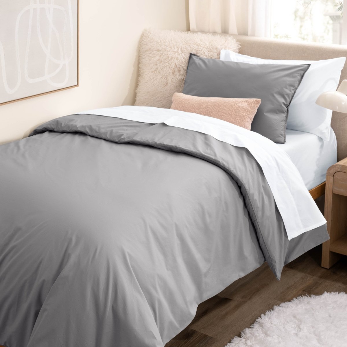 Percale bundle stacked to show what is included