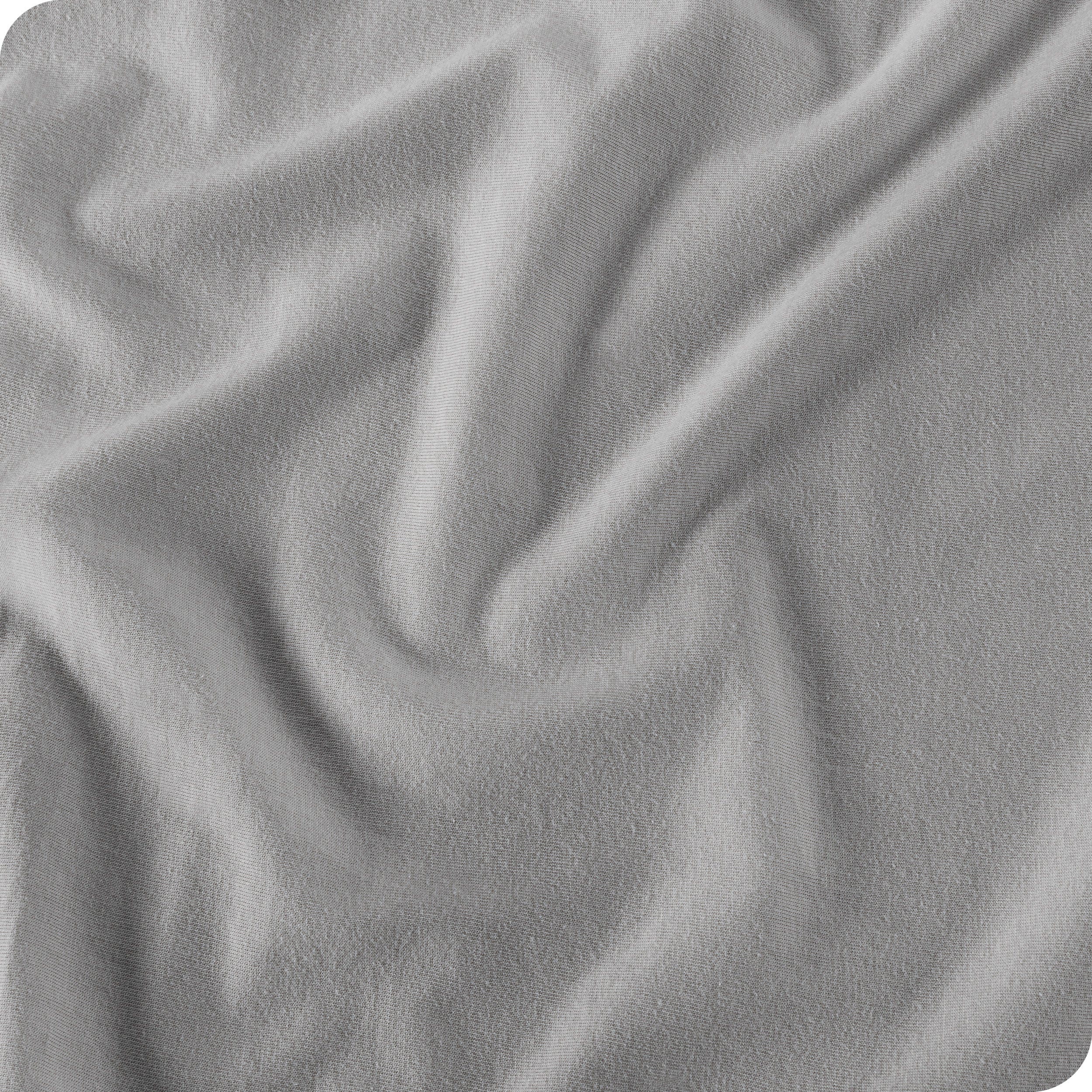 Close up of organic cotton jersey sheet material