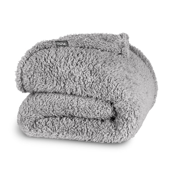 Double sided sherpa blanket folded