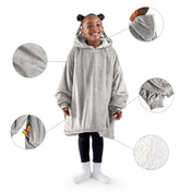 Close up of features of the wearable blanket