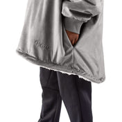 Close up of the pocket of a wearable blanket