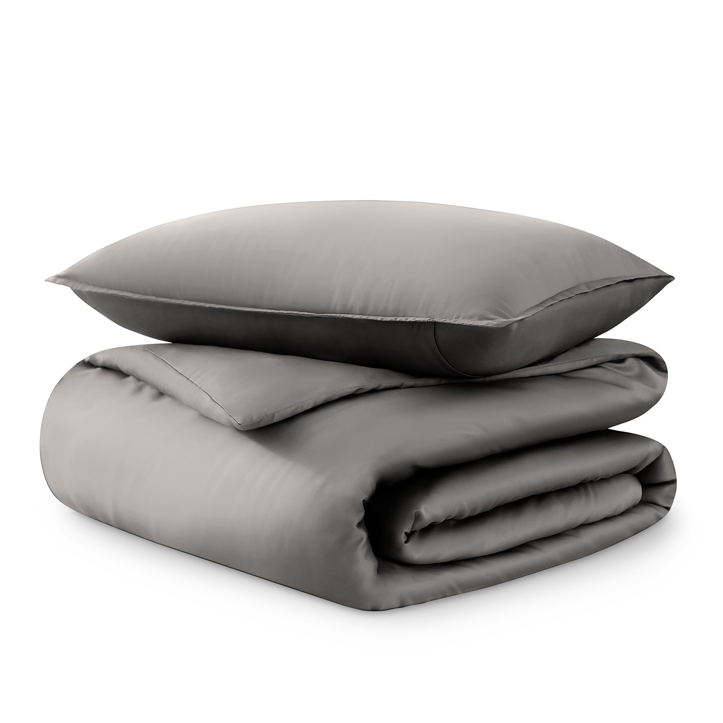Tencel duvet cover set on a white background