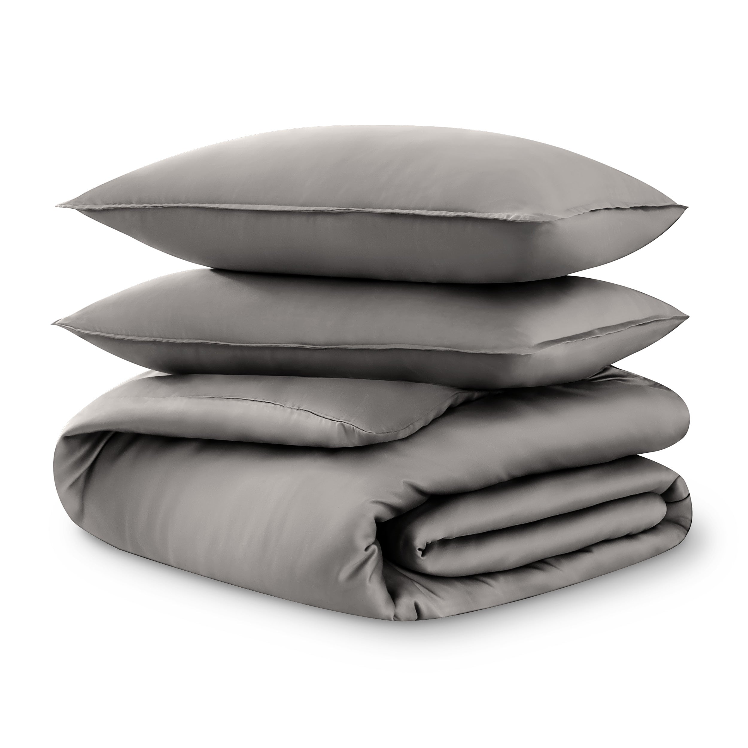 Tencel duvet cover set on a white background